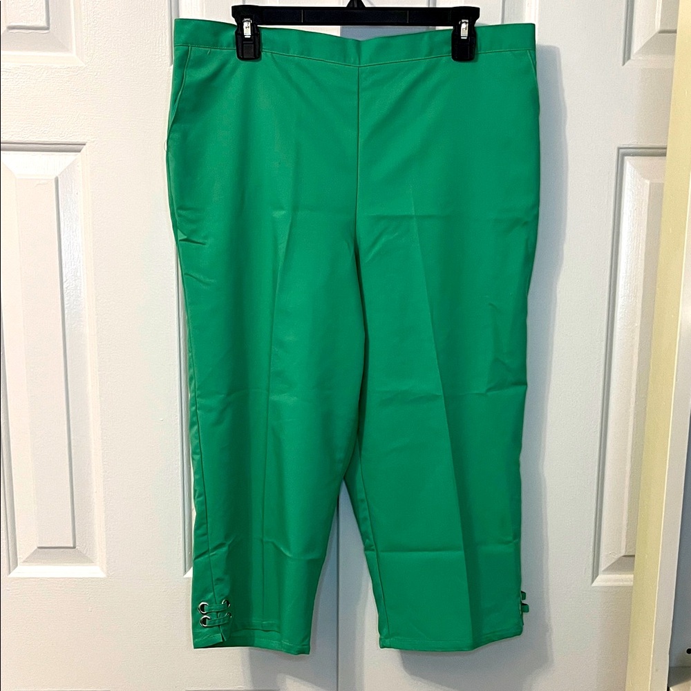 Alfred‎ Dunner Green Capri Size 16